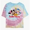 Buy 👍 Disney Mickey Mouse Disney Squad Tie Dye Crop 👧 Girls T-Shirt 🛒