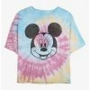 Promo ✨ Disney Mickey Mouse Mickey Face Tie Dye Crop 👧 Girls T-Shirt 🎉