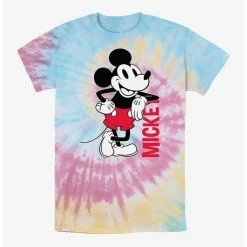 Best reviews of ⭐ Disney Mickey Mouse Mickey Leaning Tie Dye T-Shirt 💯