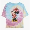 Buy ✔️ Disney Minnie Mouse Classic Minnie Tie Dye Crop 👧 Girls T-Shirt 🌟