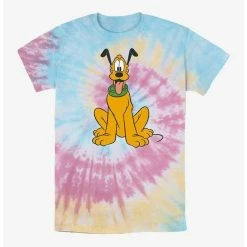 Outlet 🔔 Disney Pluto Classic Pluto Tie Dye T-Shirt ✨