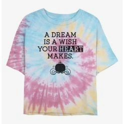 Top 10 ✔️ Disney Cinderella Dream Wish Tie Dye Crop 👧 Girls T-Shirt 🎉