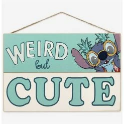 Wholesale ✨ Disney Lilo & Stitch Weird But Cute Hanging Wood Wall Decor ✨