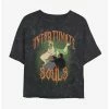 Deals 🛒 Disney The Little Mermaid Ursula Unfortunate Souls Mineral Wash Crop 👧 Girls T-Shirt 🔥