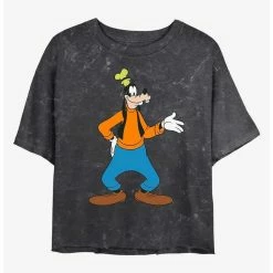 Outlet ⭐ Disney Goofy Traditional Goofy Mineral Wash Crop 👧 Girls T-Shirt ⭐