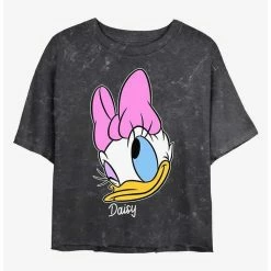 Wholesale 🤩 Disney Mickey Mouse Daisy Big Face Mineral Wash Crop 👧 Girls T-Shirt ⌛