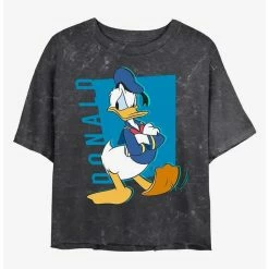Buy ✨ Disney Mickey Mouse Donald Pop Mineral Wash Crop 👧 Girls T-Shirt ⭐