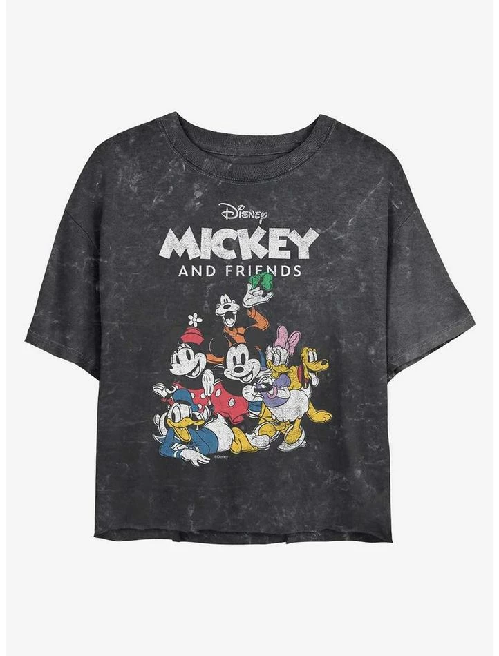 Best reviews of 🤩 Disney Mickey Mouse Mickey Friends Group Mineral Wash Crop 👧 Girls T-Shirt 🛒