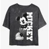 Coupon 🧨 Disney Mickey Mouse Mickey Lean Mineral Wash Crop 👧 Girls T-Shirt 💯