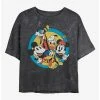 Hot Sale 🛒 Disney Mickey Mouse Original Buddies Mineral Wash Crop 👧 Girls T-Shirt 🧨