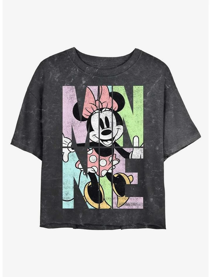 Best reviews of ๐งจ Disney Minnie Mouse Minnie Name Fill Mineral Wash Crop ๐ง Girls T-Shirt โ๏ธ