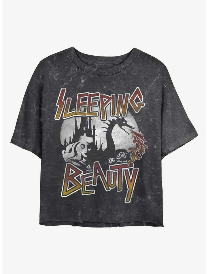 Best reviews of โญ Disney Princesses Sleeping Beauty Mineral Wash Crop ๐ง Girls T-Shirt ๐