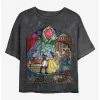 Budget ✨ Disney Princesses Glass Beauty Mineral Wash Crop 👧 Girls T-Shirt ✨
