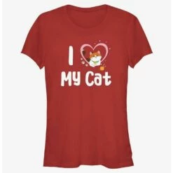 Best Sale 🥰 Disney Pixar Big Hero 6 Love My Cat 👧 Girls T-Shirt 🥰