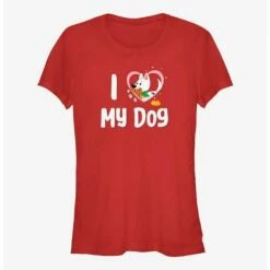 Hot Sale 🧨 Disney Bolt Love My 🐕 Dog 👧 Girls T-Shirt 😍