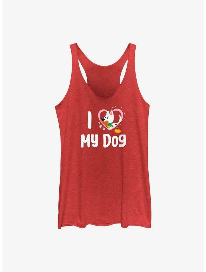 Best deal 🤩 Disney Bolt Love My 🐶 Dog 👧 Girls Tank ⌛
