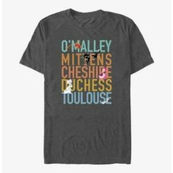 Best Sale 🎁 Disney Channel O'Malley, Mittens, Cheshire, Duchess, Toulouse T-Shirt 🎁