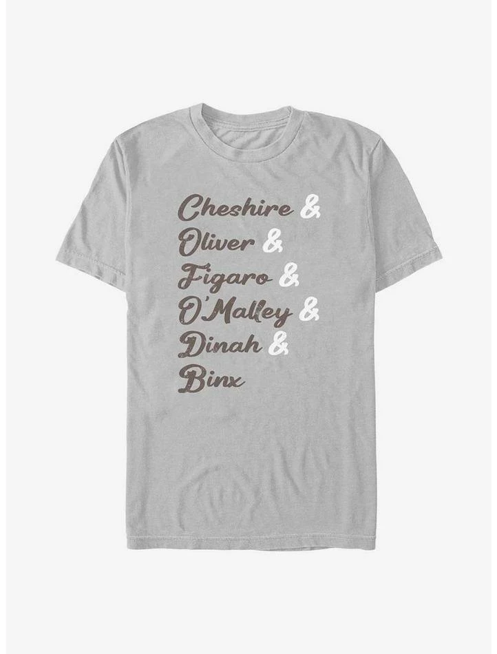 Cheap 🔥 Disney Channel Cheshire, Oliver, Figaro, O'Malley, Dinah, Binx T-Shirt ✨