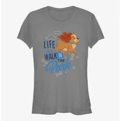 Buy 🤩 Disney Lady and the Tramp Walk In The Park 👧 Girls T-Shirt 🎁