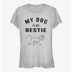 Promo 💯 Disney Oliver & Company Dodger Is My Bestie 👧 Girls T-Shirt 🛒