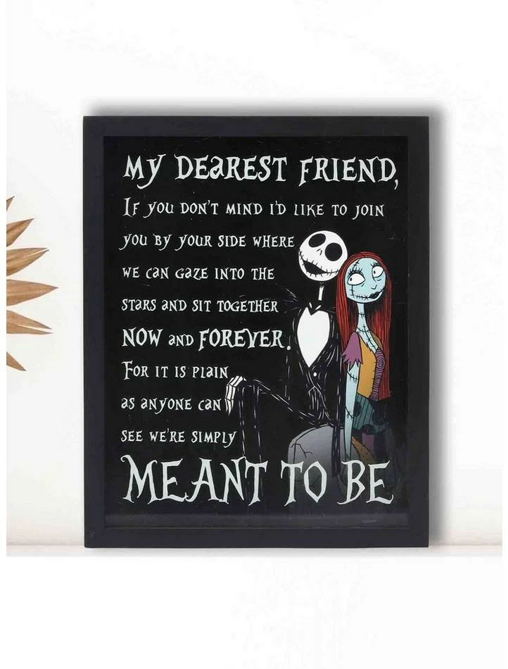 Top 10 ๐ฅฐ Disney The Nightmare Before ๐ Christmas My Dearest Friend Framed Printed Glass Wall Decor โญ - Image 5