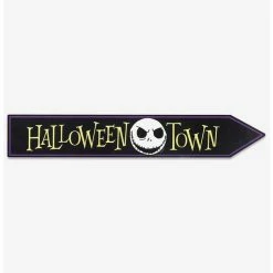 Best deal 🔥 Disney The Nightmare Before 🎄 Christmas 🧛 Halloween Town Jack Skellington Arrow Wood Wall Decor ✨