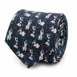 Hot Sale ๐ Disney Frozen Olaf Navy Pattern Men's Tie ๐งจ