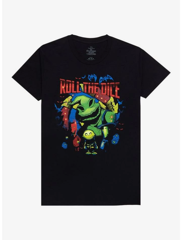 Brand new 😍 The Nightmare Before 🔔 Christmas Roll The Dice T-Shirt ⌛