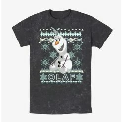 Best deal ✨ Disney Frozen Olaf 🎄 Christmas Mineral Wash T-Shirt 🔔