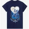Cheap 💯 Kingdom Hearts Poster Boyfriend Fit 👧 Girls T-Shirt 🤩