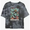 Coupon 🎉 Disney The Nightmare Before 🎄 Christmas Jack Pumpkin King Card Tie-Dye 👧 Girls Crop T-Shirt 🧨