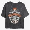 Deals 🔔 Disney Hocus Pocus Winnie Another Glorious Morning Mineral Wash 👧 Girls Crop T-Shirt ❤️