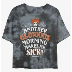 Budget ⭐ Disney Hocus Pocus Winnie Another Glorious Morning Tie-Dye 👧 Girls Crop T-Shirt ❤️