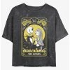 Flash Sale 🔥 Disney The Nightmare Before 🎄 Christmas The Lovers Tarot Card Mineral Wash 👧 Girls Crop T-Shirt 🎉