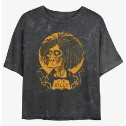 Discount 😀 Disney Hocus Pocus RIP Billy Mineral Wash 👧 Girls Crop T-Shirt 🌟