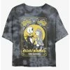 Hot Sale 🛒 Disney The Nightmare Before 🎁 Christmas The Lovers Tarot Card Tie-Dye 👧 Girls Crop T-Shirt 💯