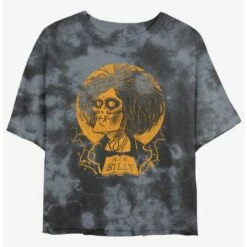 Cheapest 🔥 Disney Hocus Pocus RIP Billy Tie-Dye 👧 Girls Crop T-Shirt ✨