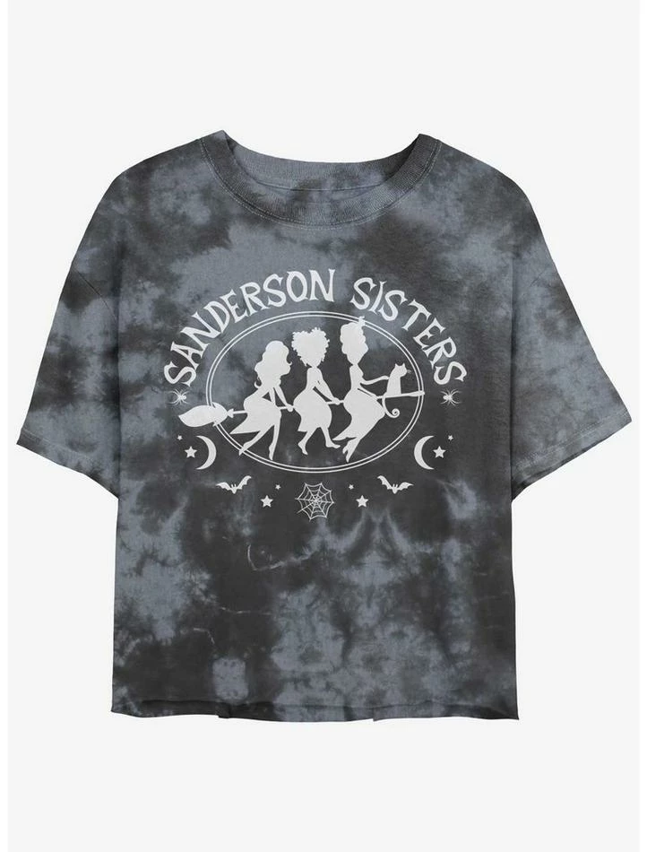 Best deal ✔️ Disney Hocus Pocus Sanderson Bed and Breakfast Tie-Dye 👧 Girls Crop T-Shirt 🔥