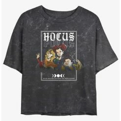 Best deal 🎁 Disney Hocus Pocus The Sanderson Sisters Mineral Wash 👧 Girls Crop T-Shirt 💯