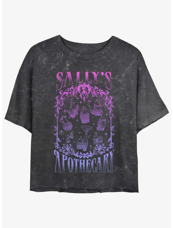 Best reviews of ❤️ Disney The Nightmare Before 🔔 Christmas Sally's Apothecary Mineral Wash 👧 Girls Crop T-Shirt 🌟
