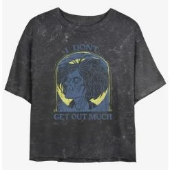 Best Pirce 🌟 Disney Hocus Pocus Tombstone Billy Mineral Wash 👧 Girls Crop T-Shirt 🥰