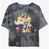 Brand new 🛒 Disney The Nightmare Before 🎅 Christmas Season's Creepings Tie-Dye 👧 Girls Crop T-Shirt 🥰