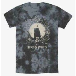 Best Sale 🔔 Disney Hocus Pocus Black Flame Tie-Dye T-Shirt ❤️