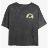 Best Pirce 💯 Disney The Nightmare Before 🎄 Christmas Oogie Boogie Pocket Mineral Wash 👧 Girls Crop T-Shirt 🎉