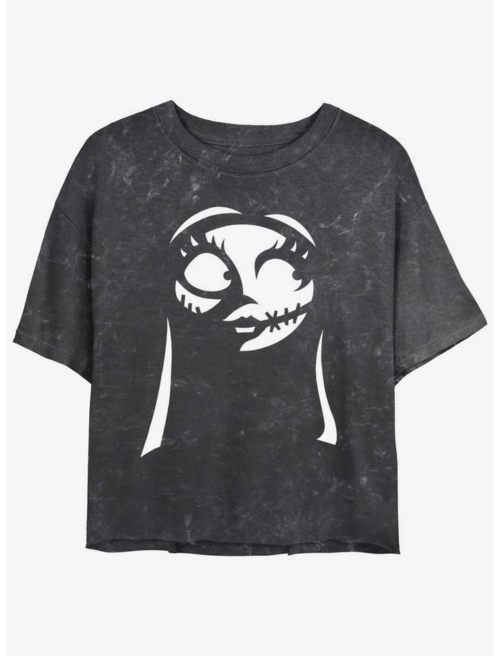 Best reviews of 💯 Disney The Nightmare Before 🎄 Christmas Sally Mineral Wash 👧 Girls Crop T-Shirt 🥰