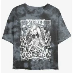 Buy 🌟 Disney The Nightmare Before 🔔 Christmas Sally Scream Queen Tie-Dye 👧 Girls Crop T-Shirt ⌛