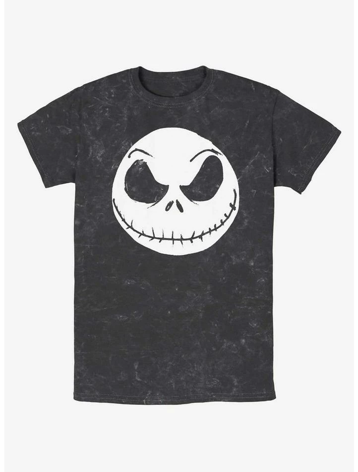 Top 10 🤩 Disney The Nightmare Before 🎁 Christmas Big Face Jack Mineral Wash T-Shirt 🔥