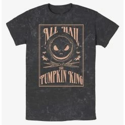 Wholesale 🤩 Disney The Nightmare Before 🎁 Christmas Hail Jack The Pumpkin King Mineral Wash T-Shirt 😍