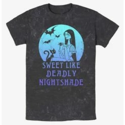 Wholesale 💯 Disney The Nightmare Before 🎅 Christmas Sally Sweet Like Deadly Nightshade Mineral Wash T-Shirt 🛒