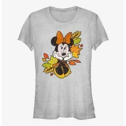 Promo 😀 Disney Minnie Mouse Fall Leaves 👧 Girls T-Shirt 💯